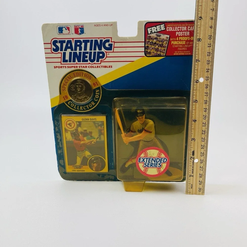 Glenn Davis 1991 Kenner Starting Lineup Extended Series Baltimore Orioles
